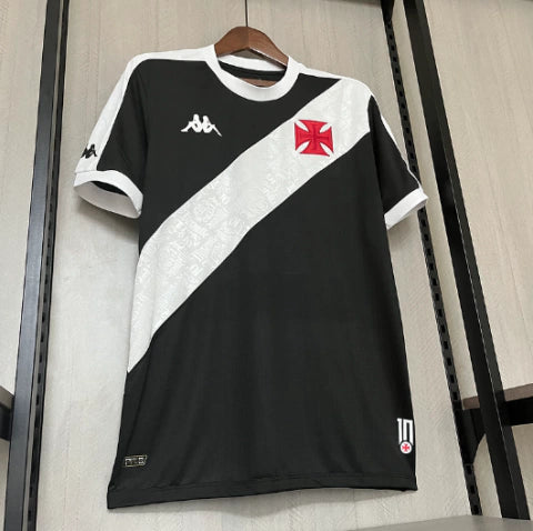 Camisa Vasco da Gama I 24/25 - Torcedor Kappa Masculina - Preto