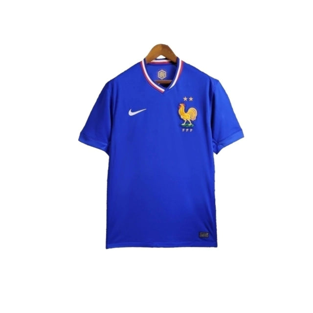 Camisa Seleção da França I 24/25 - Torcedor Nike Masculina - Azul com detalhes em branco e vermelho