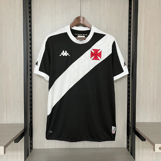 Camisa Vasco da Gama I 24/25 - Torcedor Kappa Masculina - Preto