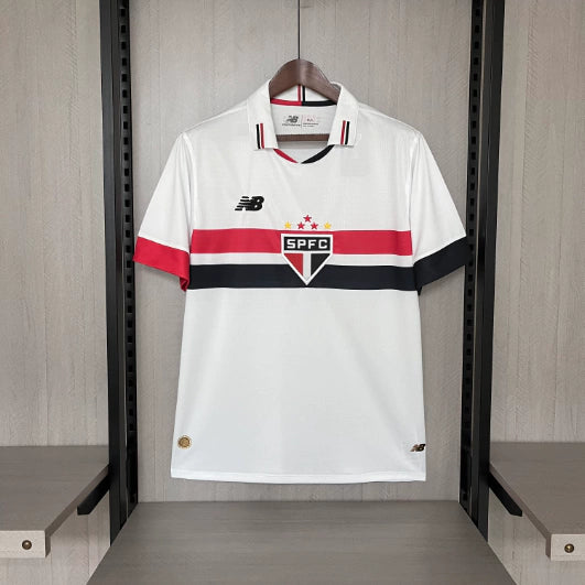 Camisa São Paulo I 24/25 - Torcedor New Balance Masculina - Branca