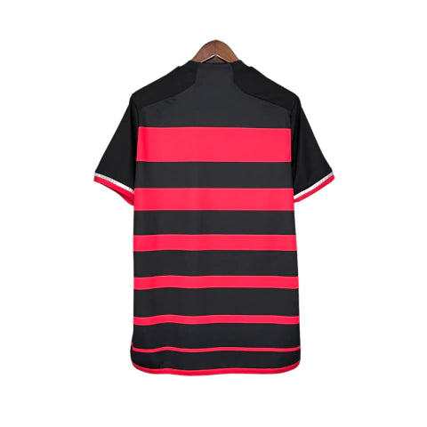 Camisa Flamengo I 24/25 - Torcedor Adidas Masculina - Preta e vermelha