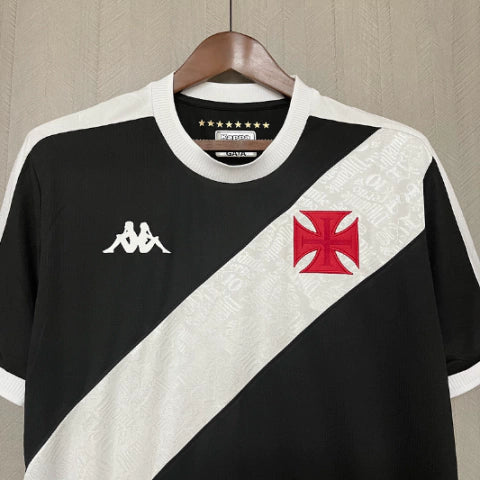 Camisa Vasco da Gama I 24/25 - Torcedor Kappa Masculina - Preto