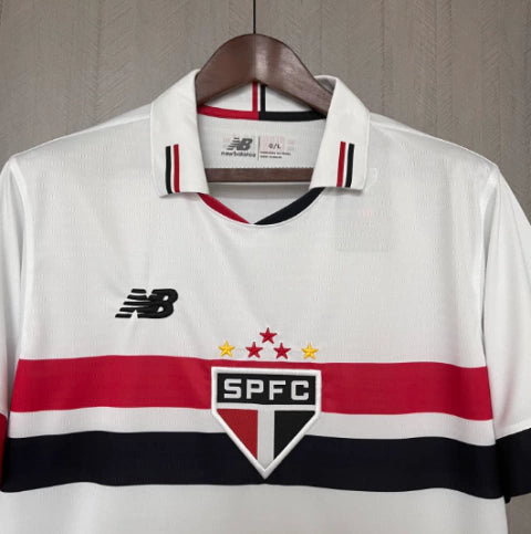 Camisa São Paulo I 24/25 - Torcedor New Balance Masculina - Branca