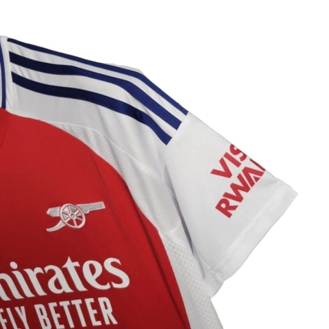 Camisa Arsenal I 24/25 - Torcedor Adidas Masculina - Branca com detalhes em azul e vermelho