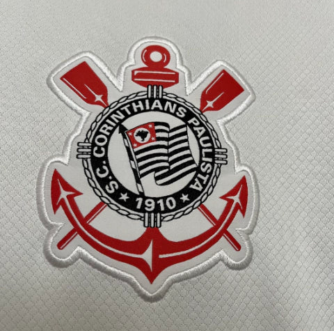 Camisa Corinthians I 24/25 Torcedor Nike Masculina - Branco e Preto