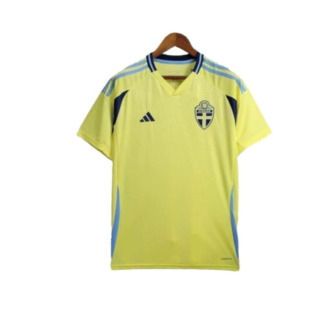 Camisa Suécia I 24/25 - Torcedor Adidas Masculina - Amarela com detalhes em azul