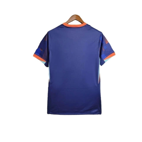 Camisa Seleção da Holanda II 24/25 - Torcedor Nike Masculina - Azul com detalhes em laranja