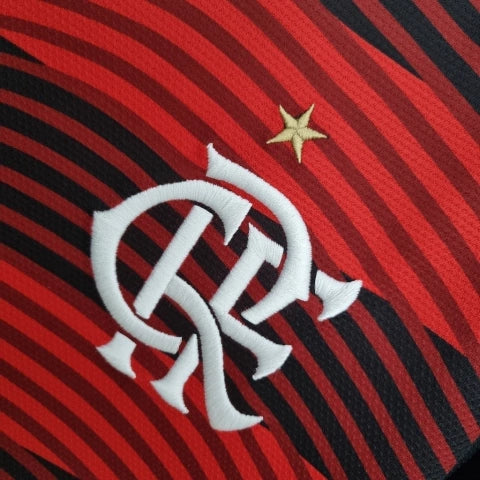 Camisa Flamengo I 22/23 Torcedor Adidas Masculina - Preto e Vermelho