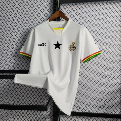 Camisa Seleção da Gana Home 22/23 Torcedor Puma Masculina - Branca