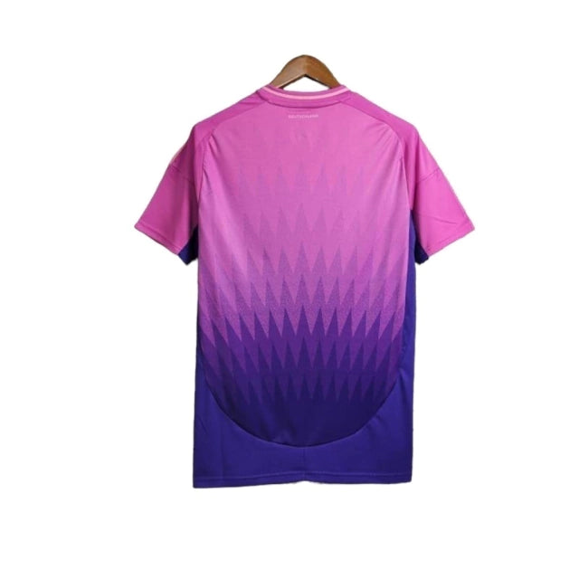 Camisa Seleção da Alemanha II 24/25 - Torcedor Adidas Masculina - Rosa com detalhes em roxo