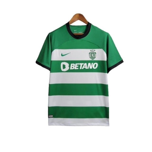 Camisa Sporting Lisboa I 23/24 - Torcedor Nike Masculina - Verde com detalhes em branco e preto