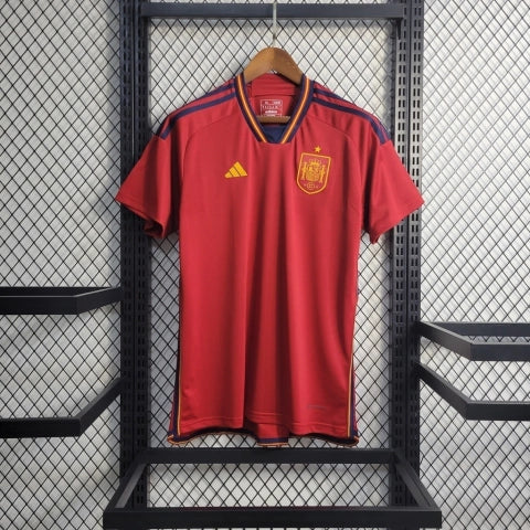 Camisa Seleção da Espanha I 22/23 - Torcedor Adidas Masculina - Vermelha