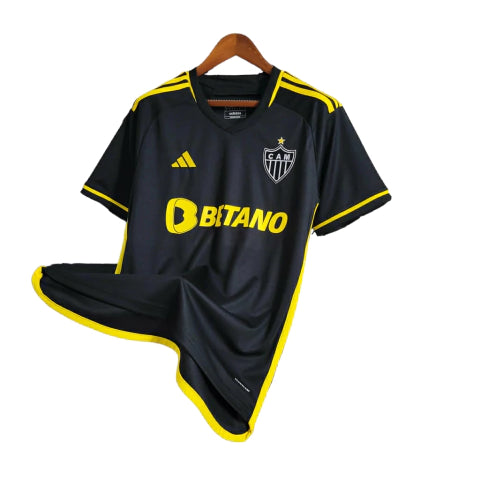 Camisa Atlético Mineiro II 23/24 - Torcedor Adidas Masculina - Preta com detalhes em amarelo