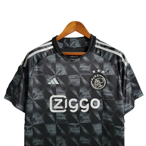 Camisa Ajax III 23/24 - Torcedor Adidas Masculina - Preta com detalhes em branco