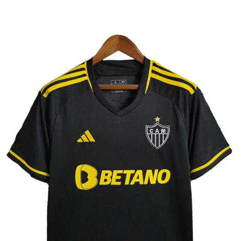 Camisa Atlético Mineiro II 23/24 - Torcedor Adidas Masculina - Preta com detalhes em amarelo