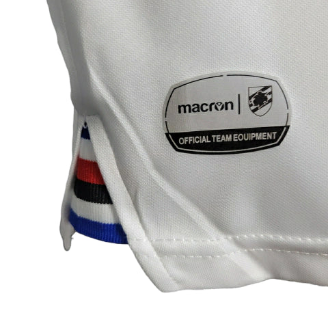 Camisa Sampdoria II 22/23 - Torcedor Macron Masculina - Branca com detalhes em azul