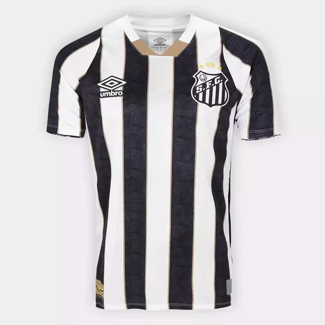 Camisa Santos II 24/25 Torcedor Umbro Masculina - Preto + Branco