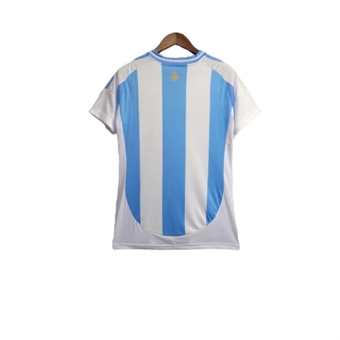 Camisa Seleção da Argentina I 24/25 - Torcedor Adidas Feminina - Branca com listras em azul