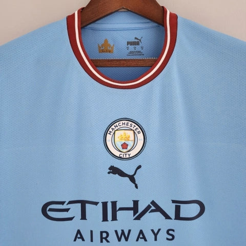 Camisa Manchester City Home 22/23 Torcedor Puma Masculina - Azul