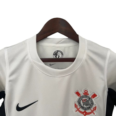 Camisa Corinthians I 24/25 - Feminina Nike - Branco e Preto