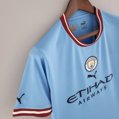 Camisa Manchester City Home 22/23 Torcedor Puma Masculina - Azul