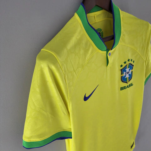 Camisa Seleção Brasileira I 2022 Torcedor Nike Masculina - Amarela