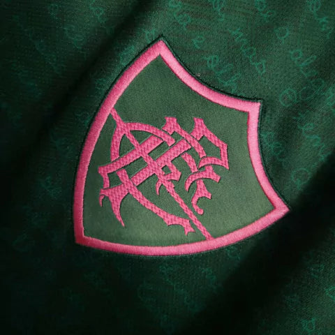 Camisa Fluminense II Edição Especial Cartola 23/24 - Torcedor Umbro Masculina - Verde com detalhes em rosa