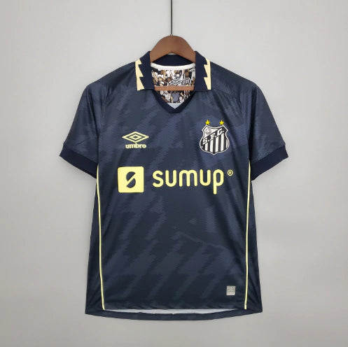 Camisa Santos III 21/22 Torcedor Umbro Masculina - Marinho+Bege