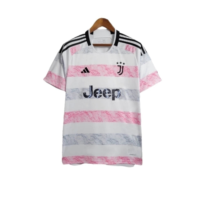 Camisa Juventus II 23/24 - Torcedor Adidas Masculina - Branca e rosa