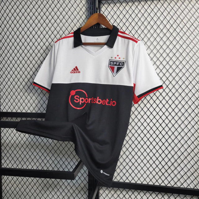 Camisa São Paulo III 22/23 Torcedor Adidas Masculina - Vermelho, Preto e Branco