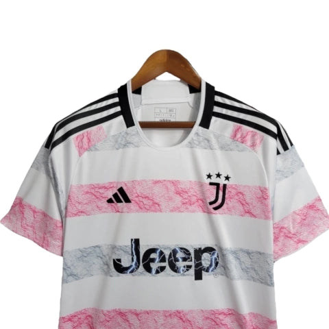 Camisa Juventus II 23/24 - Torcedor Adidas Masculina - Branca e rosa