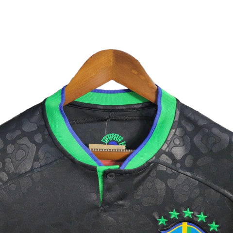 Camisa Seleção Brasileira Concept 2022 Torcedor Nike Masculina - Preta