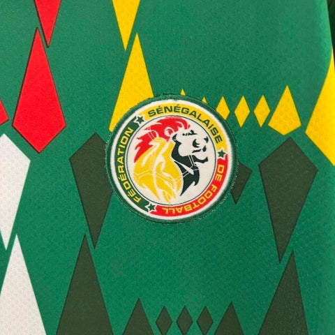 Camisa Seleção do Senegal II 23/24- Torcedor Puma Masculina - Verde com detalhes em branco e vermelho e amarelo